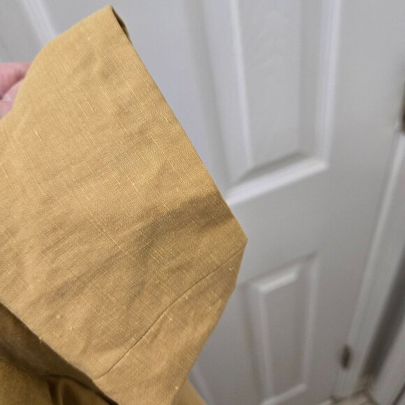 Vtg Silk Lore Blazer Jacket Medium Butterscotch Tan Safari Utility Retro Silk - Picture 13 of 14